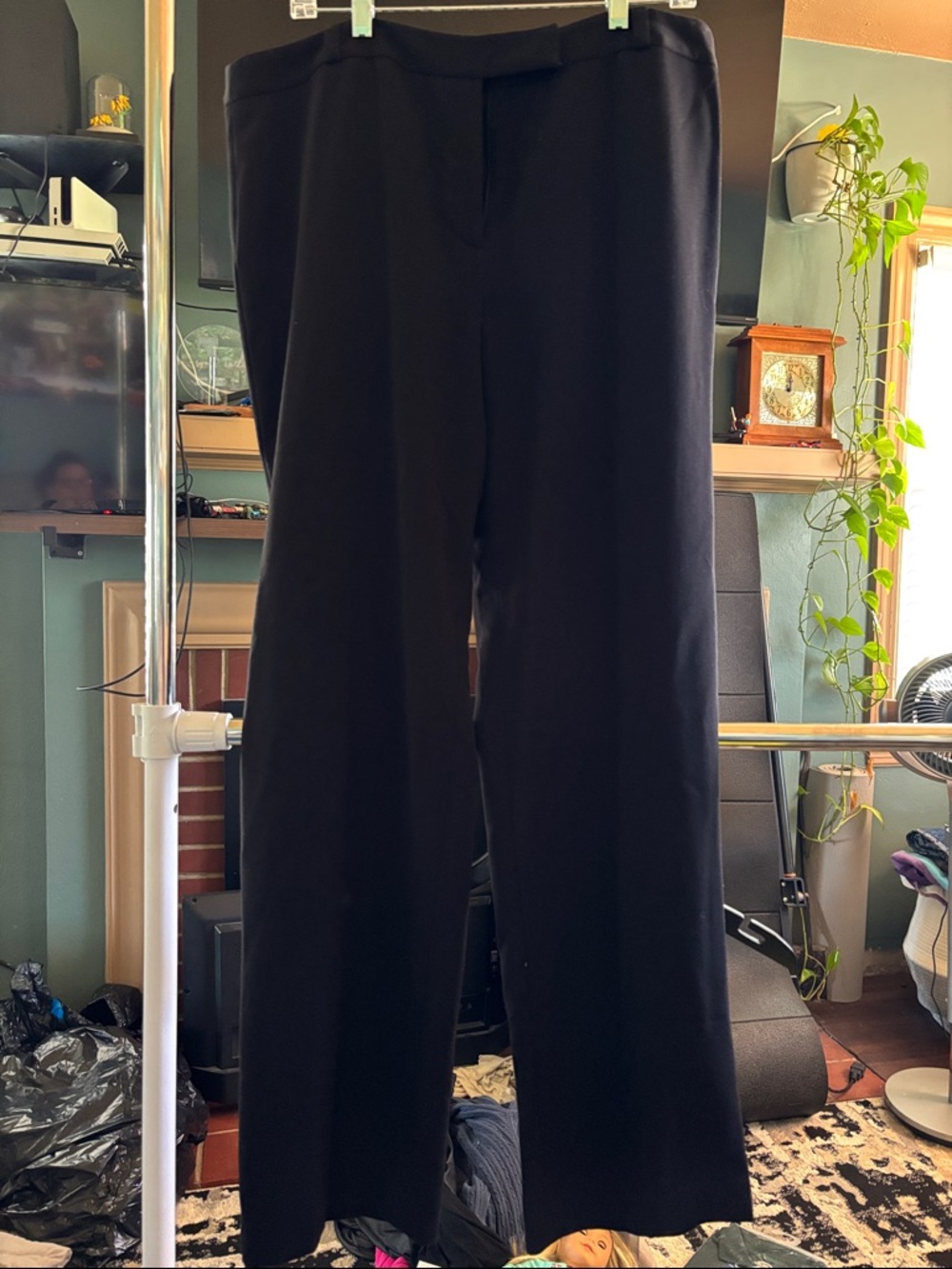 Charter Club Black Wide-Leg Dress Pants